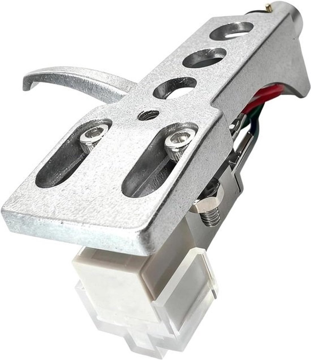 Naald voor platenspeler - Elementnaald - Voor muziek luisteren - Precisie voor geluidsweergave - ca. 1.8 x 1.5 x 3 cm - Zilver