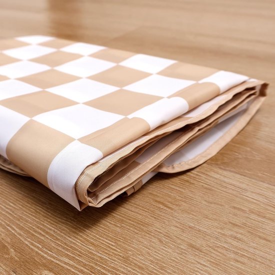 Knoeimat - Knoeimat Kinderstoel - Vloerbeschermer - 130 x 130 CM – Polyester spatmat, afneembaar, dun & licht- Speelkleed Baby — afbeelding 4