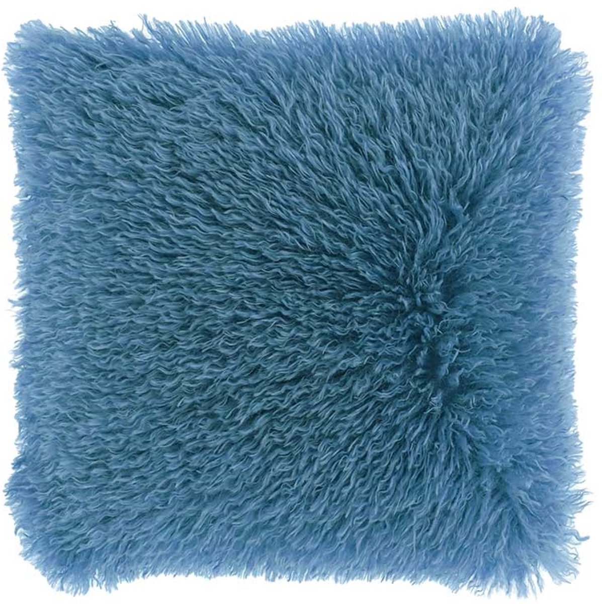 Unique Living Sierkussen Frieda Jeans Blue -45x45cm Blauw