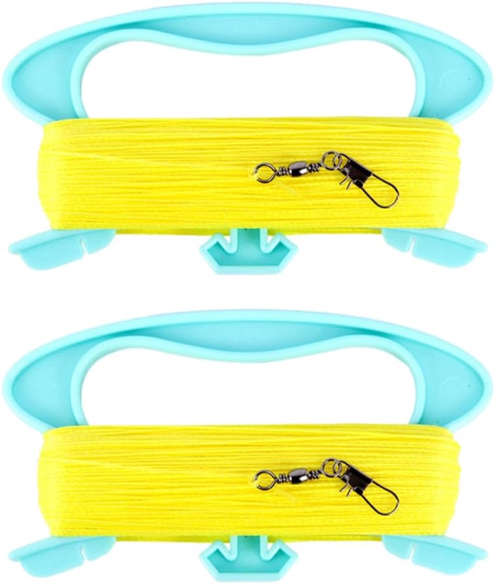 100 m roll professional fly winch, high-strength nylon line, set of 2 for outdoor adventures, family trips and leisure - ShopVlot