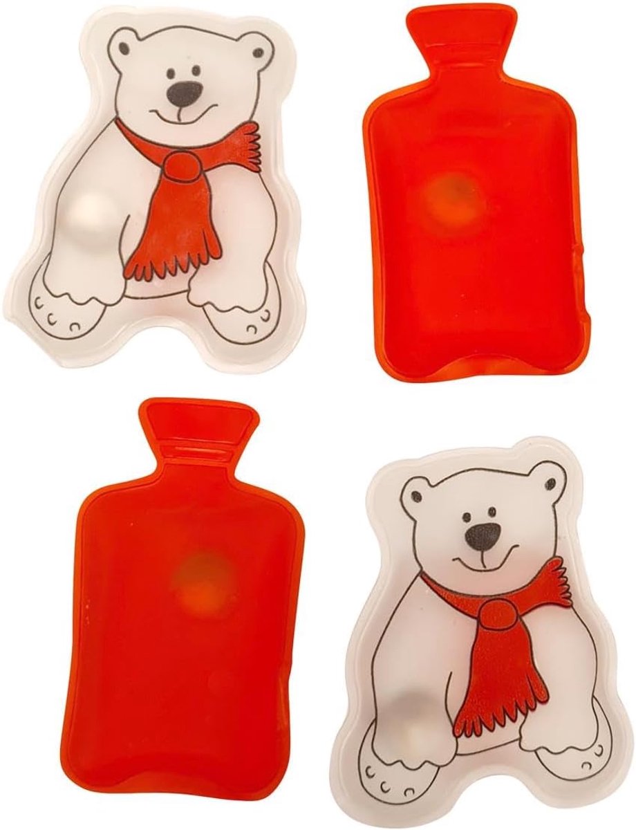 Handwarmer set van 4 - polar beer ontwerp - herbruikbaar - perfect voor koude dagen - ShopVlot