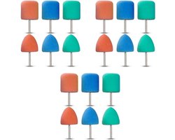 BATOCA 1 inch conical and cylindrical sponges set, 18 sponges for S4 polishers for cleaning and polishing details. - ShopVlot