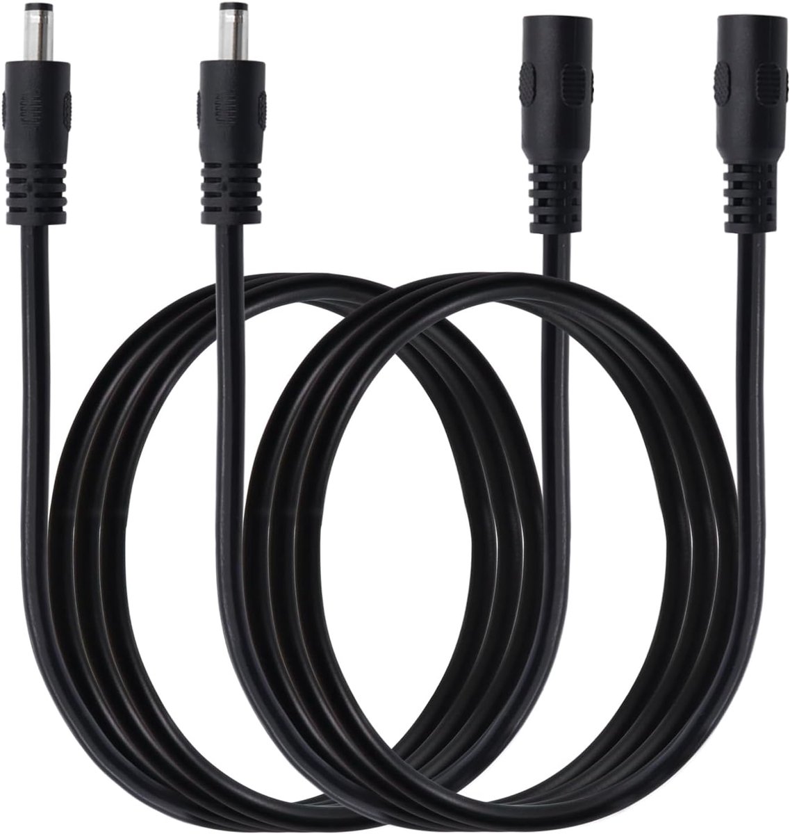DC 0.5cm x 0.3cm Male Power Cable, 12V/24V 5525 Male Extension Cord, 16AWG DC Wire for Security Camera, LED Strip - ShopVlot