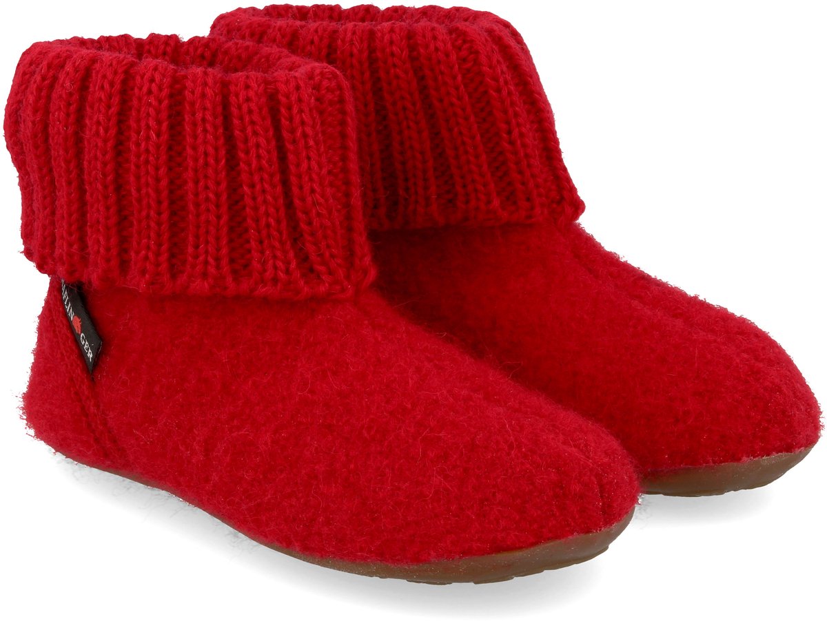 Haflinger Everest Karlo - Pantoffel - Dames - Rood - Maat 38