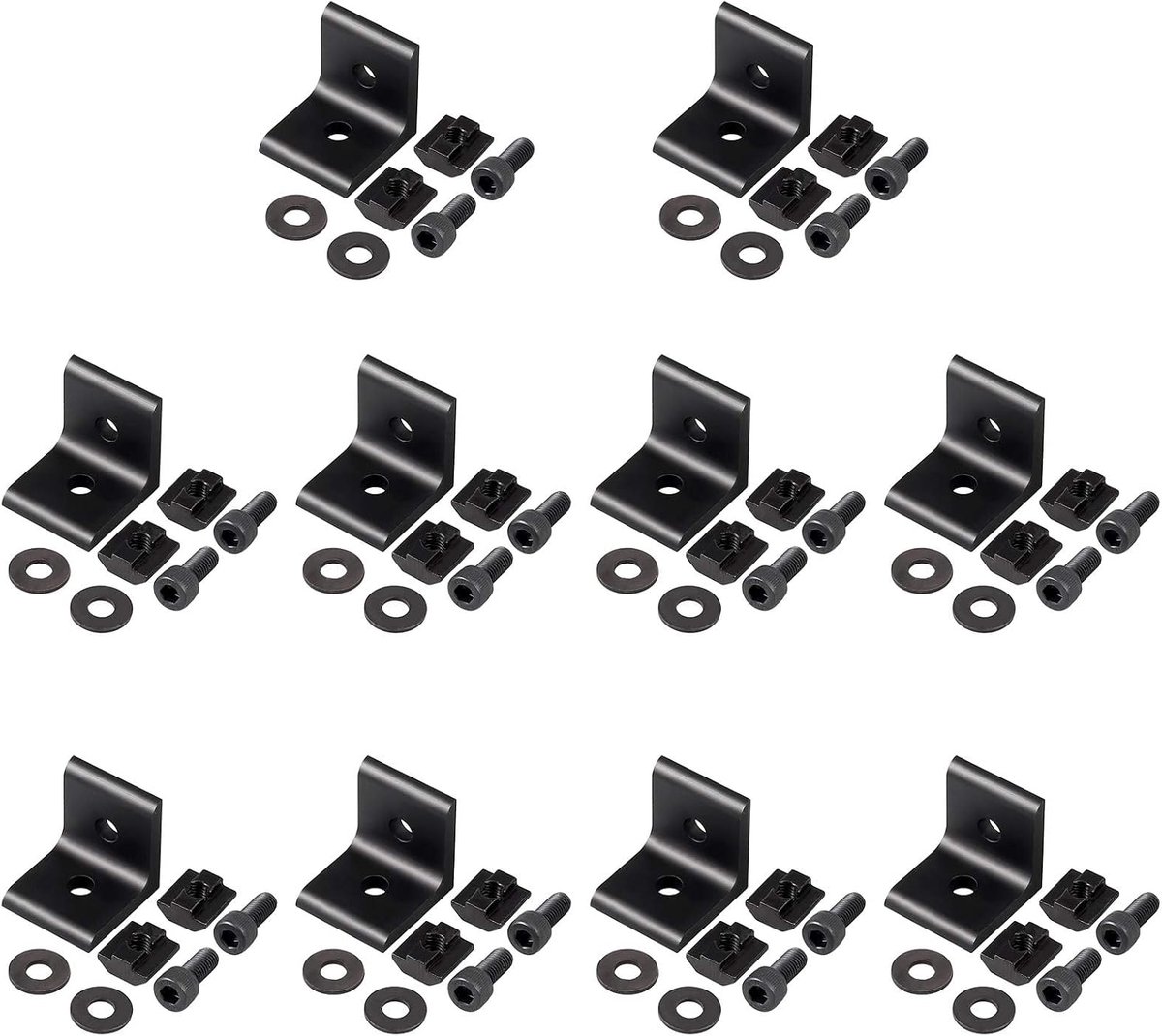 EYPINS Aluminum Angle Brackets Brackets Plates, 10pcs 90 Degree Wall Right Angle Brackets 4040 - ShopVlot