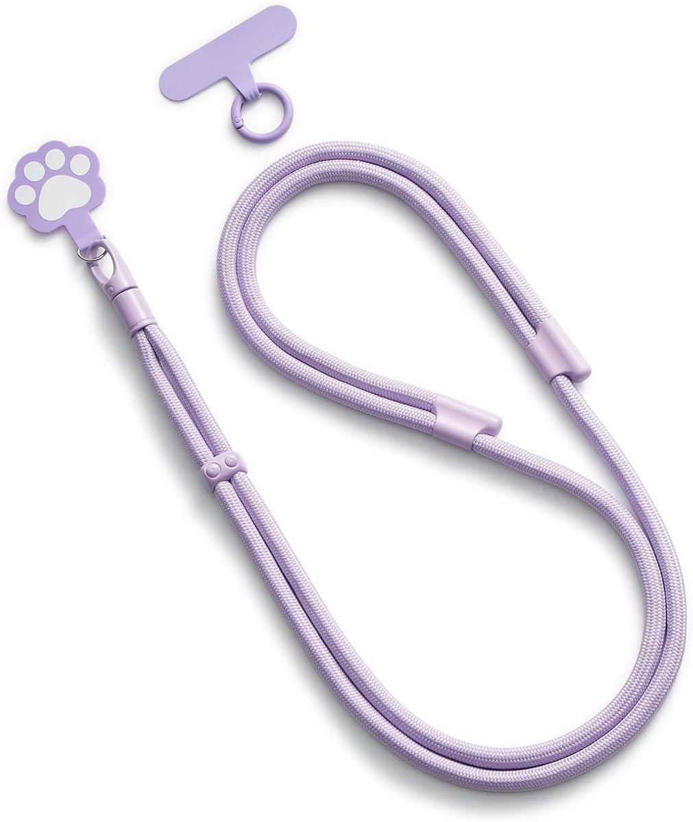 Mobiel toont verstelbare nekband - universele crossbody telefoonriem - ideaal voor reizen en sleutels - ShopVlot