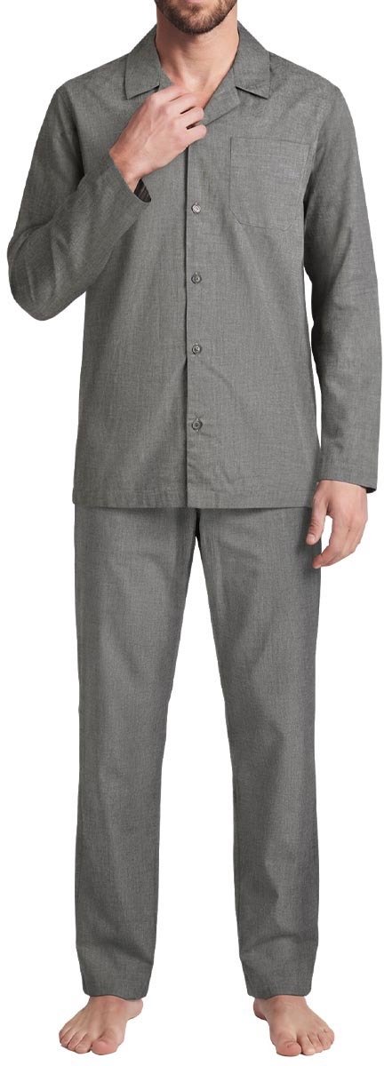 Seidensticker Heren pyjama Classic Fil a Fil