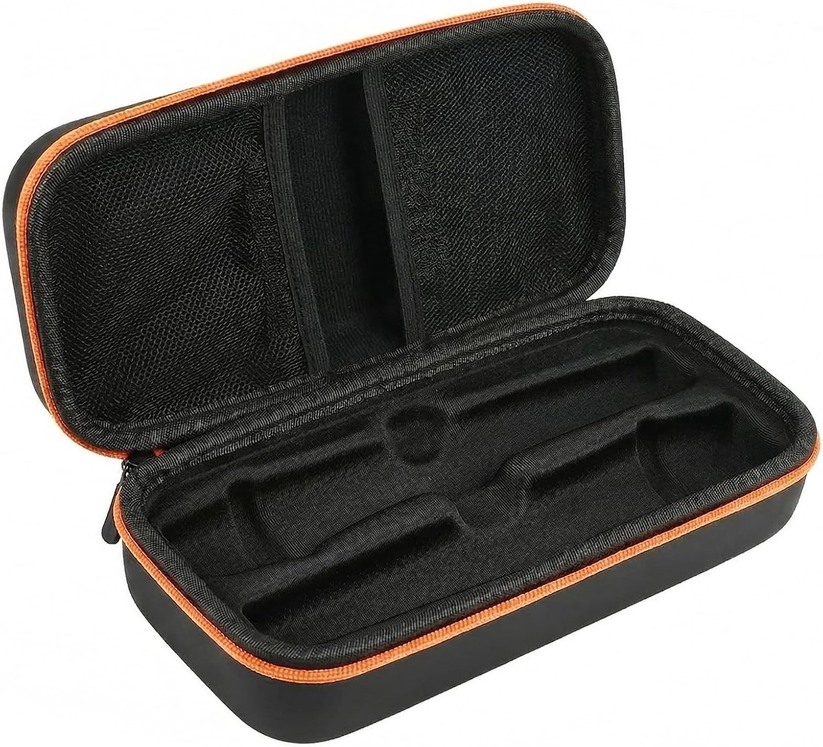 Draagbare Microfoon Tas met Scheiding, Opbergoplossing voor Batterij, Ontvanger en Adapter, Ideaal voor Draadloze Microfoons en Accessoires