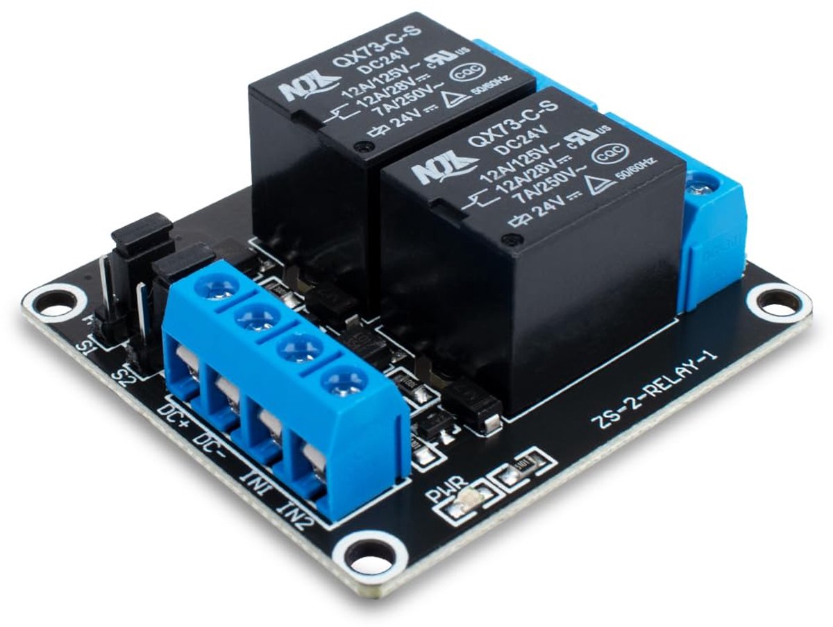 Innfeeltech 1pcs DC 24V relais module 2-kanaals relais met Optocoupler hoog of laag niveau trigger uitbreidingskaart - ShopVlot