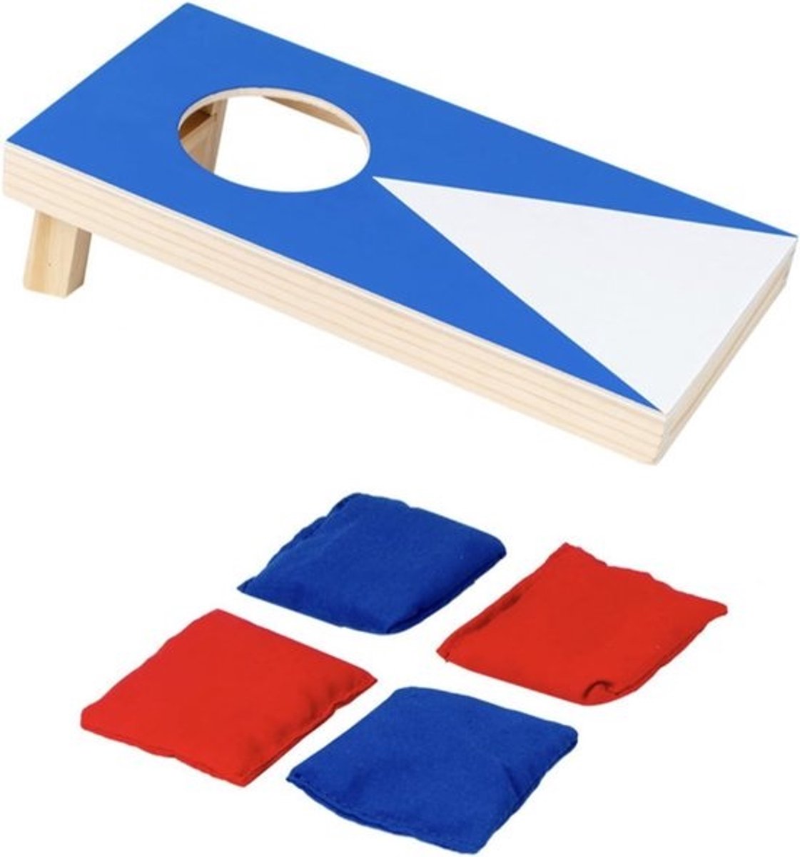 Draagbare werpspelset - Tasuitdaging voor spel - Buiten spelen - Hand-oogcoördinatie - 265 x 135 cm - Blauw