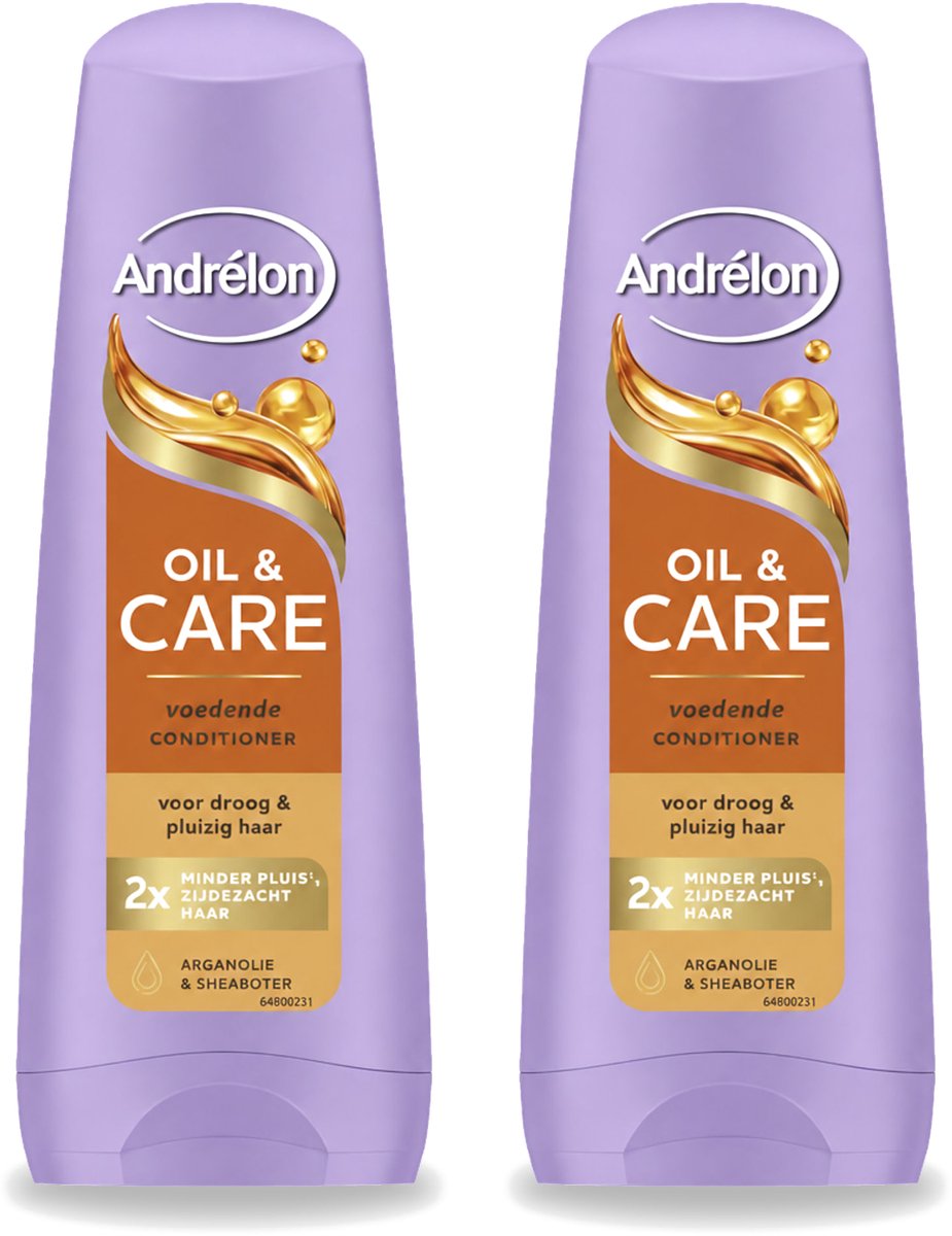 2 x Andrélon – Conditioner – Oil & Care – 200 ml - Voordeelverpakking - 2 stuks