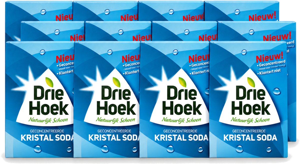 12 x Driehoek – Kristal Soda – 600 gr - Voordeelverpakking - 12 stuks
