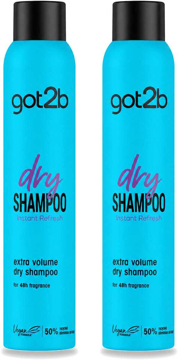 2 x Got2B - Droogshampoo - Fresh & Fabulous Volume - 200 ml - Voordeelverpakking - 2 stuks