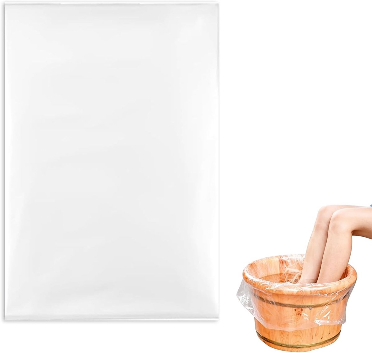 Voetbad zakken set 80 stuks - 65x55 cm - Hygiënisch & hittebestendig - Voor spa en pedicure - ShopVlot