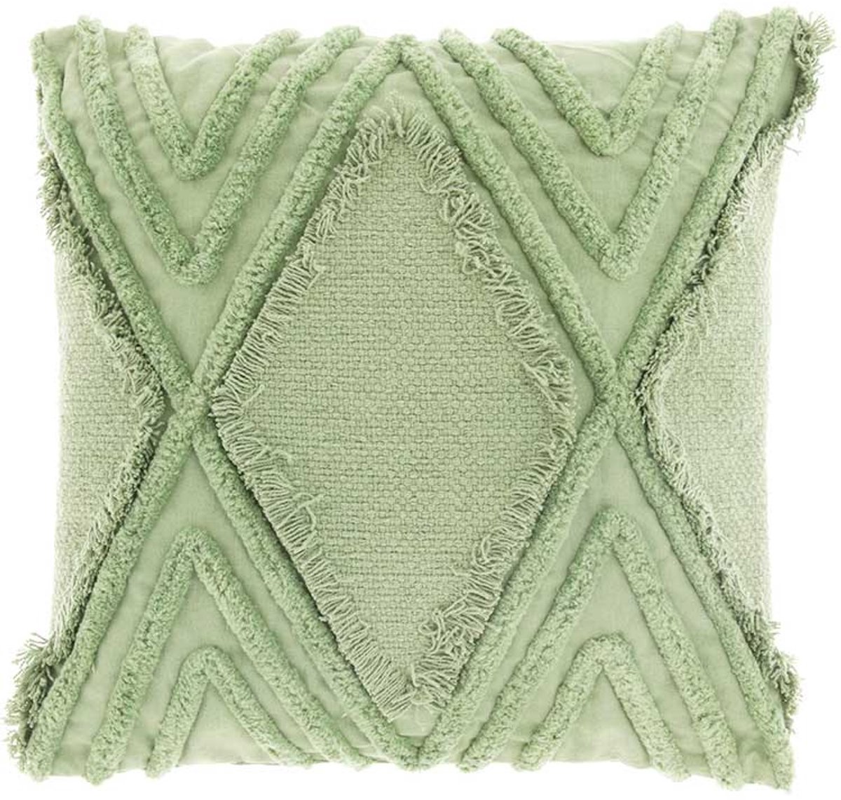 Unique Living Crato kussen - 45x45cm - theegroen