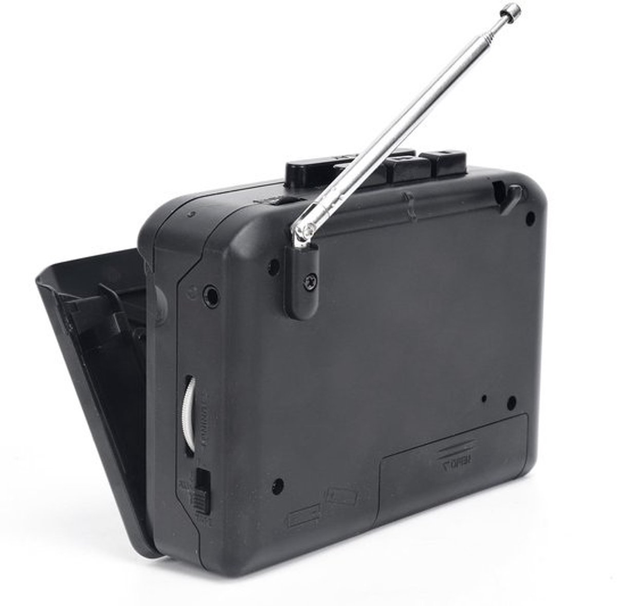 Dailygoods - draagbare cassettespeler - USB-cassettespeler - AM/FM-radio - Retro-stijl - Stereoluidsprekers - Hoofdtelefoonsysteem - Compact ontwerp - Bandrecorder