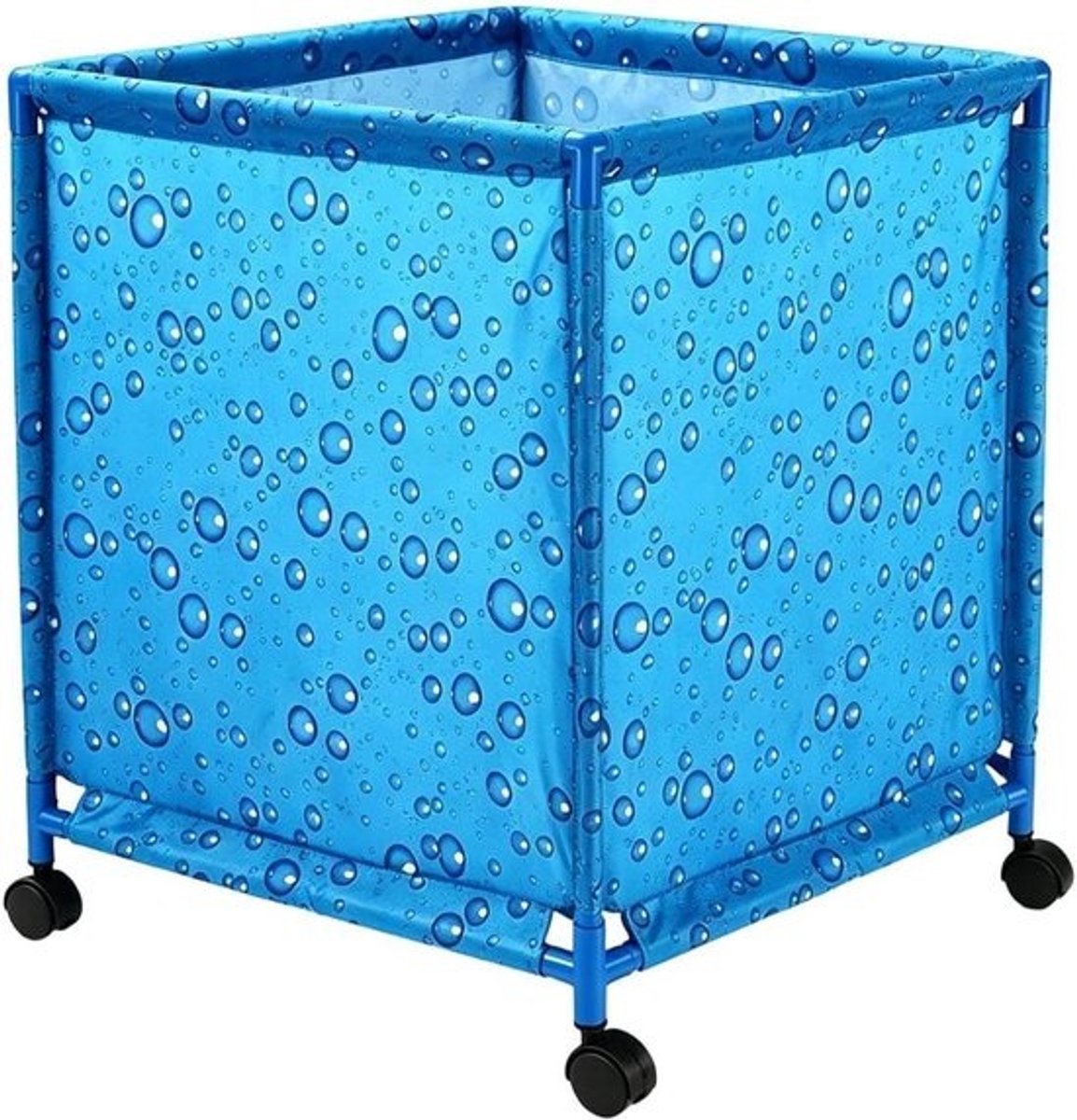 Opbergbak voor zwembad - Organizer voor opblaasartikelen - Organisatie van buitenruimte - Rollend en opvouwbaar ontwerp - 58L x 16B x 10H cm - Blauw