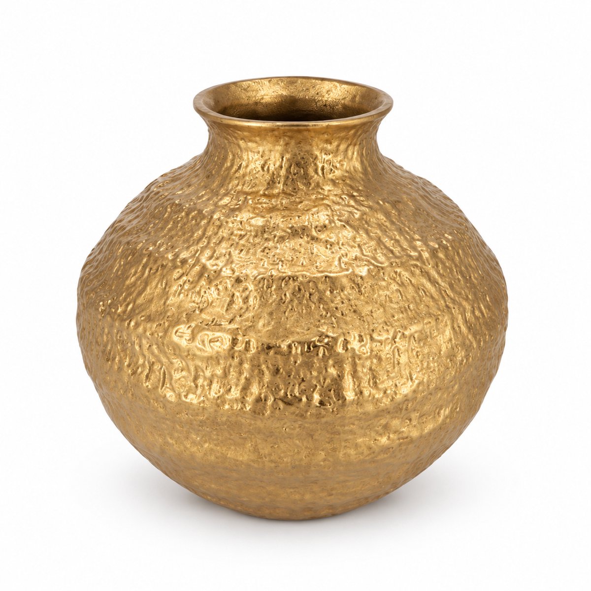 Daan Kromhout - Vaas - Bloemenvaas - Goud - Keramiek - Quinty - Bol - 22x22x22cm