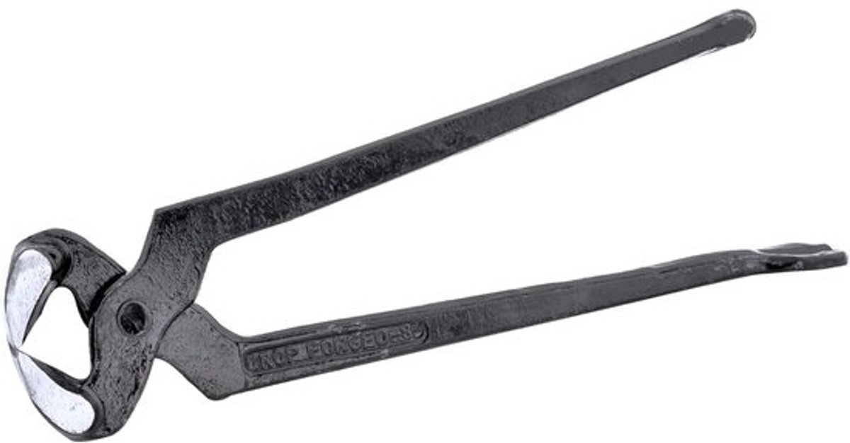 Timmertang - voor kluswerk - Tang - van koolstofstaal - Kluswerk - Koolstofstaal - 200 mm - Zwart