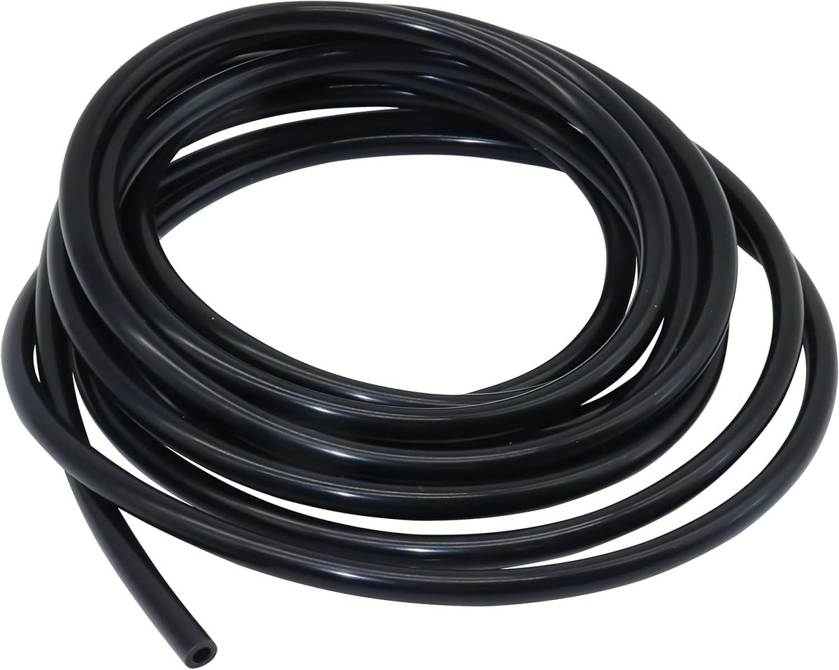Flexible Silicone Tube, 9mm ID X 11mm OD 4M Silicone Hose Water Air Hose for Pumpkin Transfer Black - ShopVlot