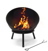 HEAT Vuurkorf op Pootjes Kappa Zwart Ø56 cm
