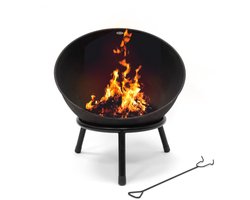 HEAT Vuurkorf op Pootjes Kappa Zwart Ø56 cm