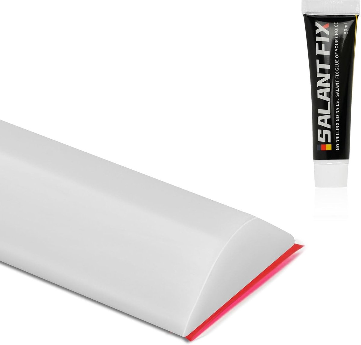 Wet Room Vloerbarrière - Douchedrempel, Waterdichte Strip, Siliconen Waterafvoer, 1 Meter, Ideaal voor Keuken en Badkamer, Inclusief 20g Lijm
