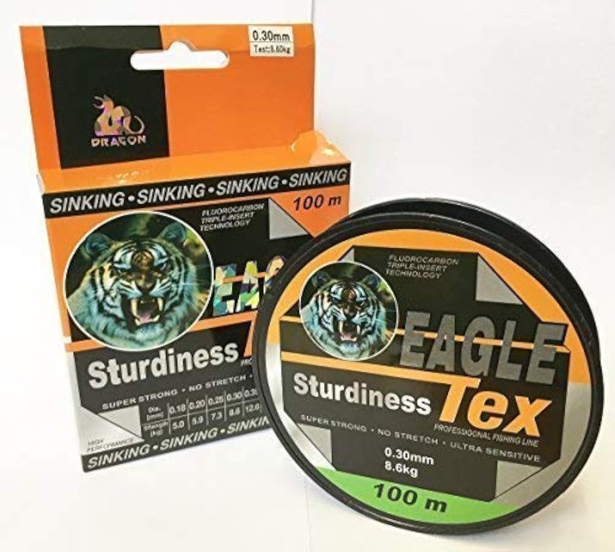 Fluorocarbon vislijn 0,30mm 100m 8,6Kg MONOFILE snoer (0,30mm) - ShopVlot