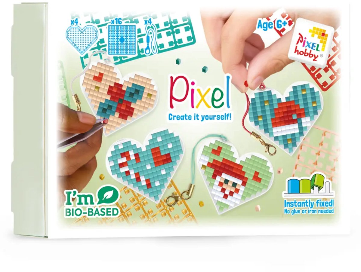 Pixelhobby Medaillonset - Hartjes medaillons - Kerst