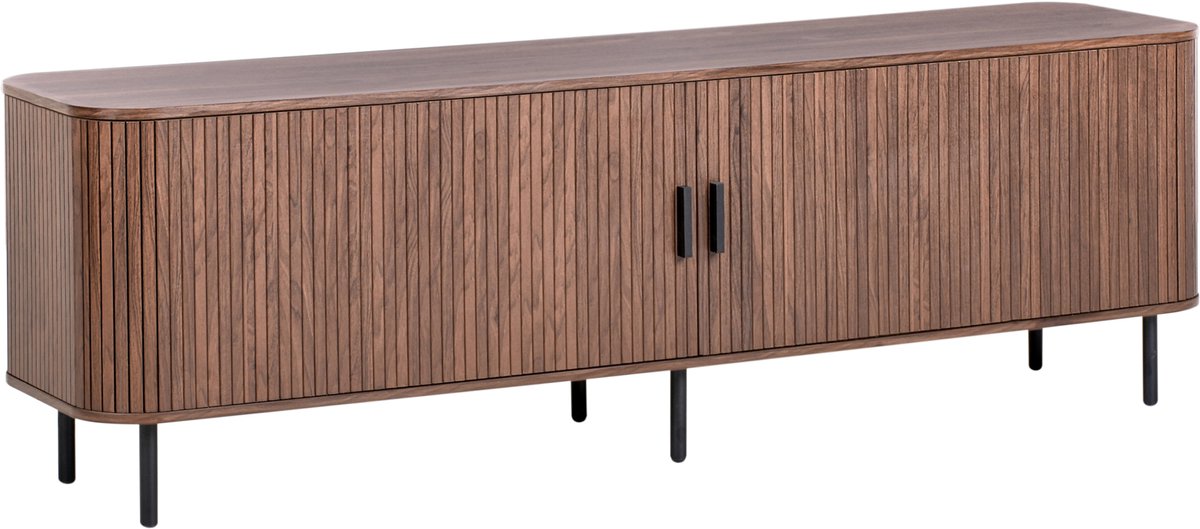 Beliani BRADLEY - TV-meubel - Donkerbruin - MDF