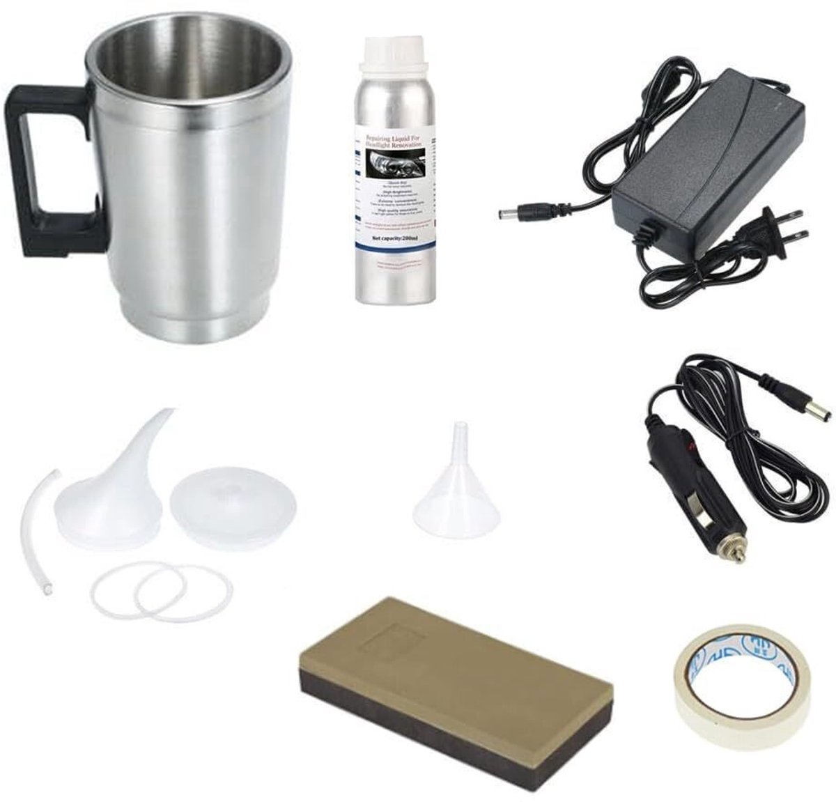 Professionele koplampreparatieset - Koplamppolijstset - Koplamprenovatie - Koplamppolijsten - 200 ml