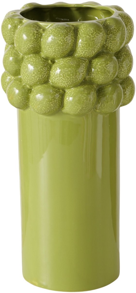 Boltze Vaas Limoen reliëf Groen - Boltze home - 35 cm
