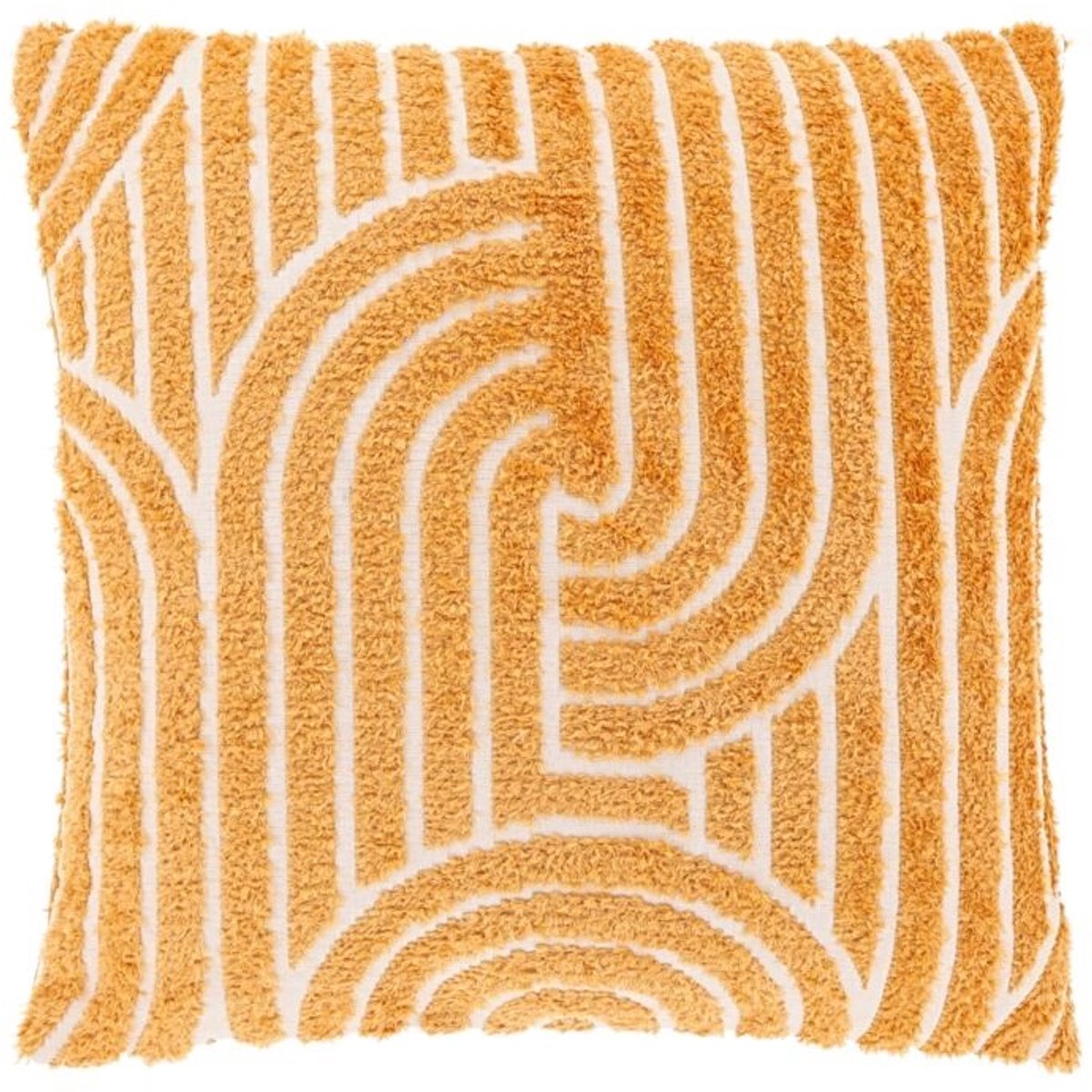 Unique Living Sierkussen Ziza - Apricot - 45x45cm Oranje