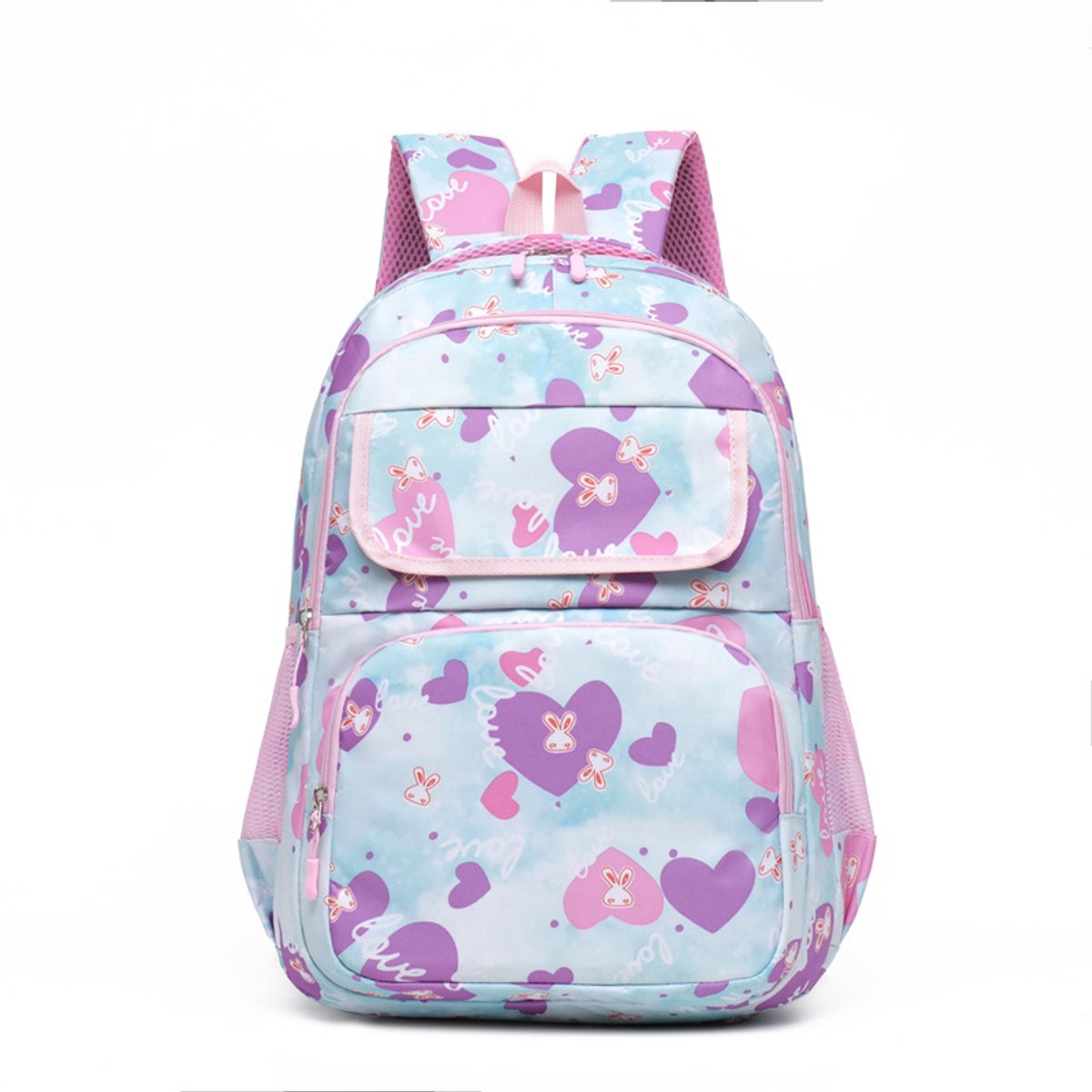 KZQ Rugzak - Schoudertas - Kinderrugzak - Schoolrugzak - Grote capaciteit - 32 x 14 x 47cm - Blauw