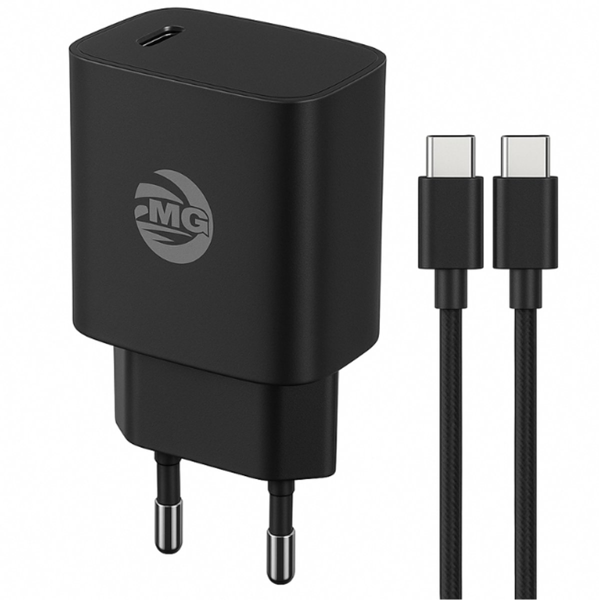 MG CDA140B Adapter Set - Type-C to Type-C - Zwart