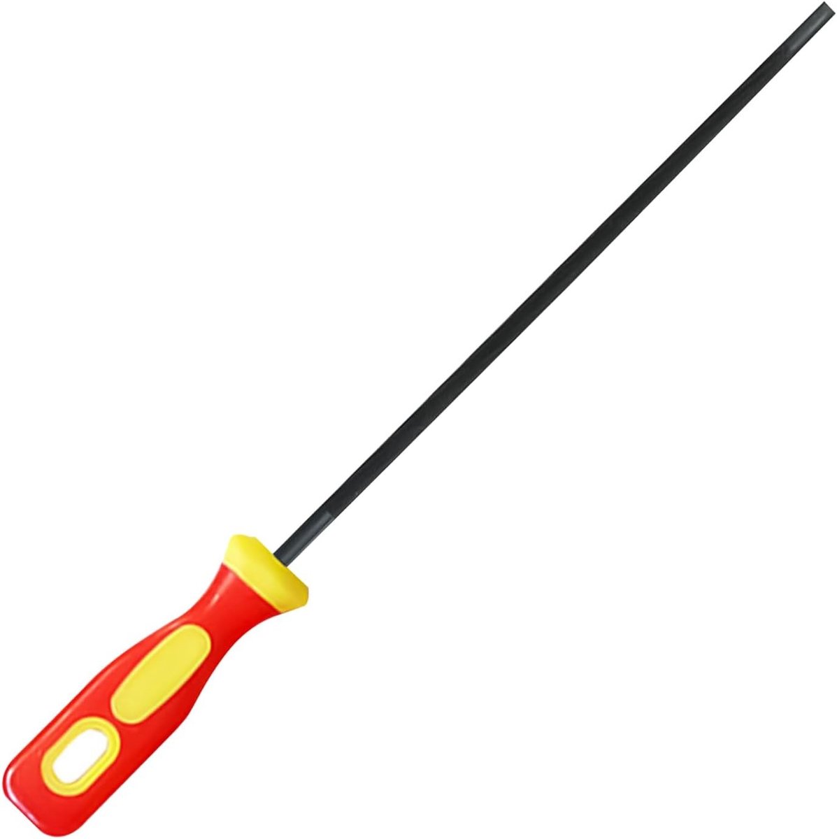 Metalen Vijl Set met Handvat, Ronde Kettingzaag Slijper van Laag Koolstof Gehard Staal voor Kettingzaag Ketting en Precisie Scherpen (5.5)