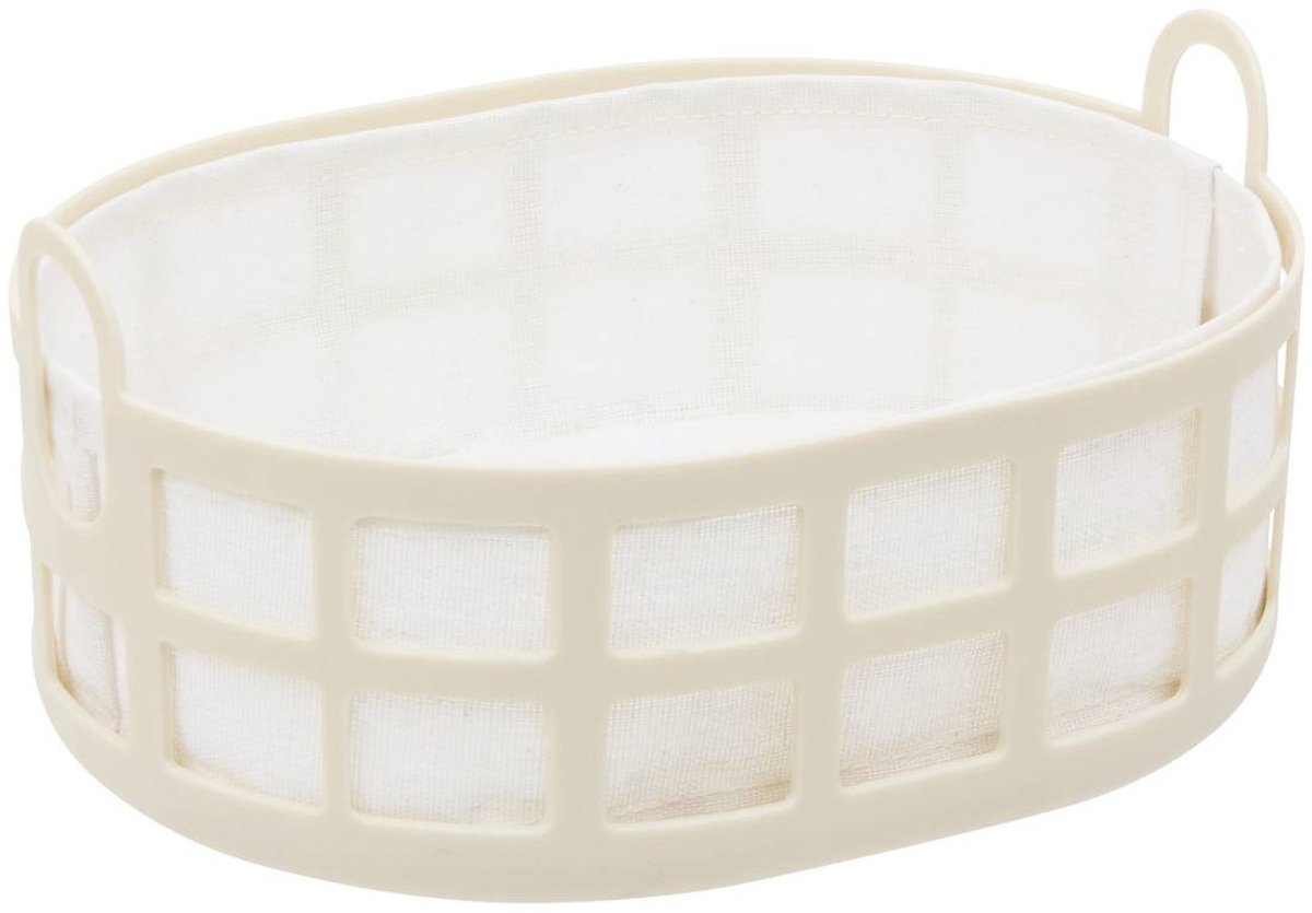 Corbeille à pain Poly ovale L.24cm beige