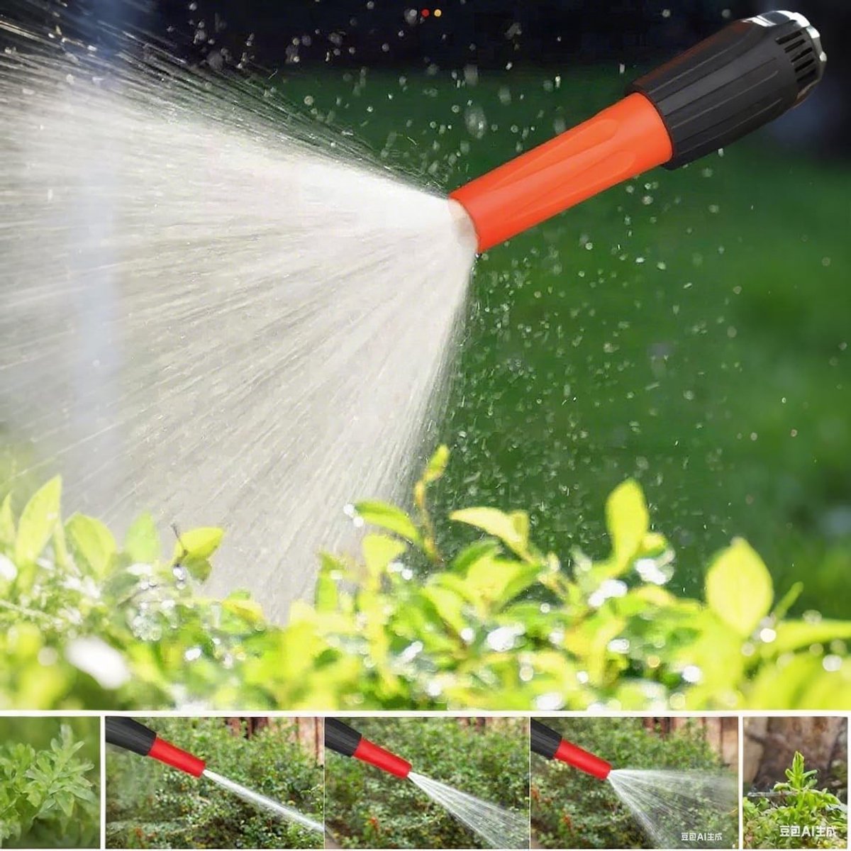 Tuinslang Spuitpistool voor Effectieve Tuinreiniging, Waterstop en Slangverbinding met 13mm & 19mm Adapters (4 stuks)