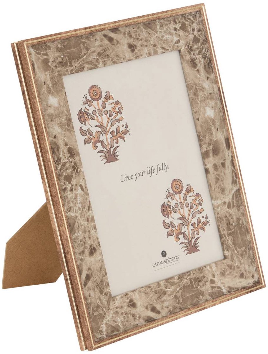 Atmosphera Créateur d'intérieur® Rechthoekige fotolijst Mable, 13 x 18 cm, bruin Marron