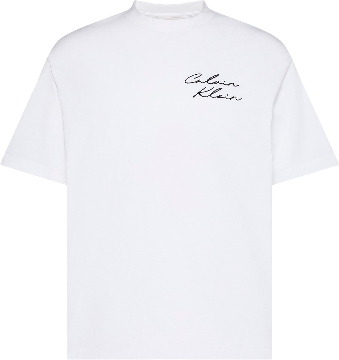 Calvin Klein T-shirt 16s April Graphic Se Lv04re828g Yaf Bright Mannen Wit
