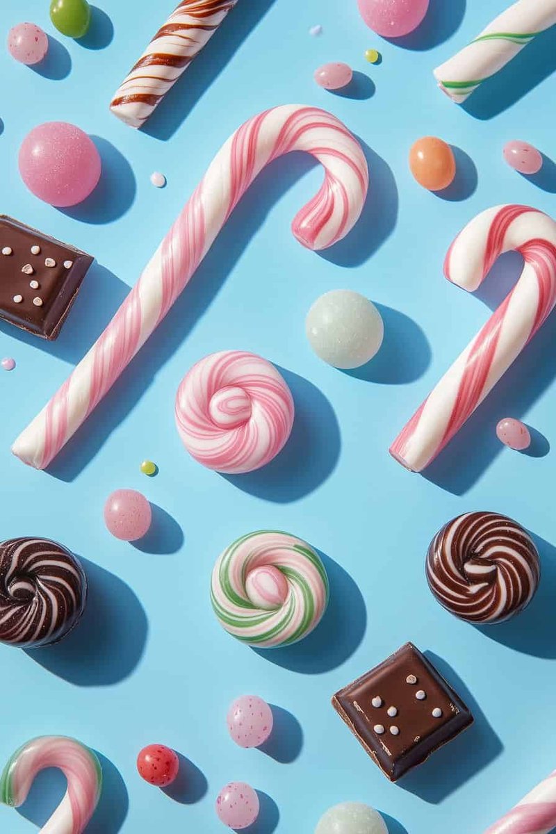 Snoep Poster - Chocolade - Kleurrijke - Zoet - Eten - Snack - posters - formaat 70x100cm - Wanddecoratie - L4131