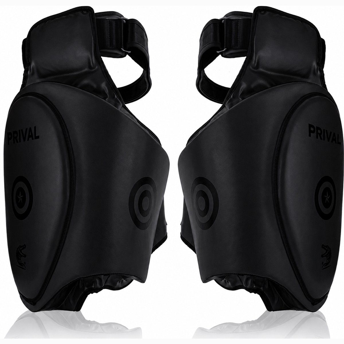 Prival Boks Thigh Pads – Dijbeschermers met Doelwit – Set van 2 – Verstelbare Trap- en Stootpads voor MMA, Kickboksen & Zelfverdediging – Comfortabel & Schokabsorberend
