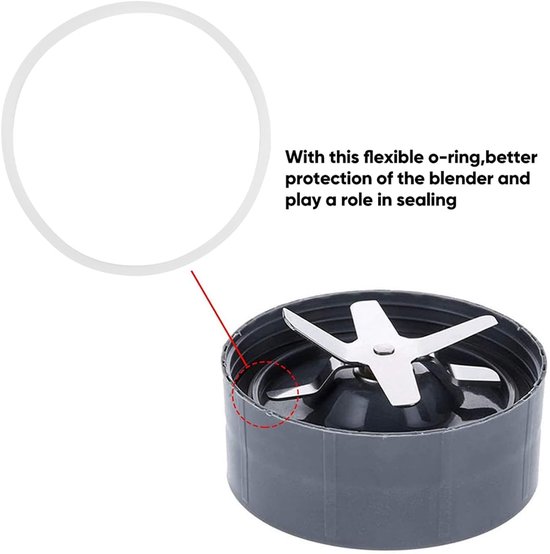 Vervangende Rubberafdichtringen voor Blender en Juicer, 80mm OD, Voedselveilig, 3/6 Stuks, 3.3mm Dikte, Wit O-Ring, Duurzaam en Flexibel — afbeelding 4