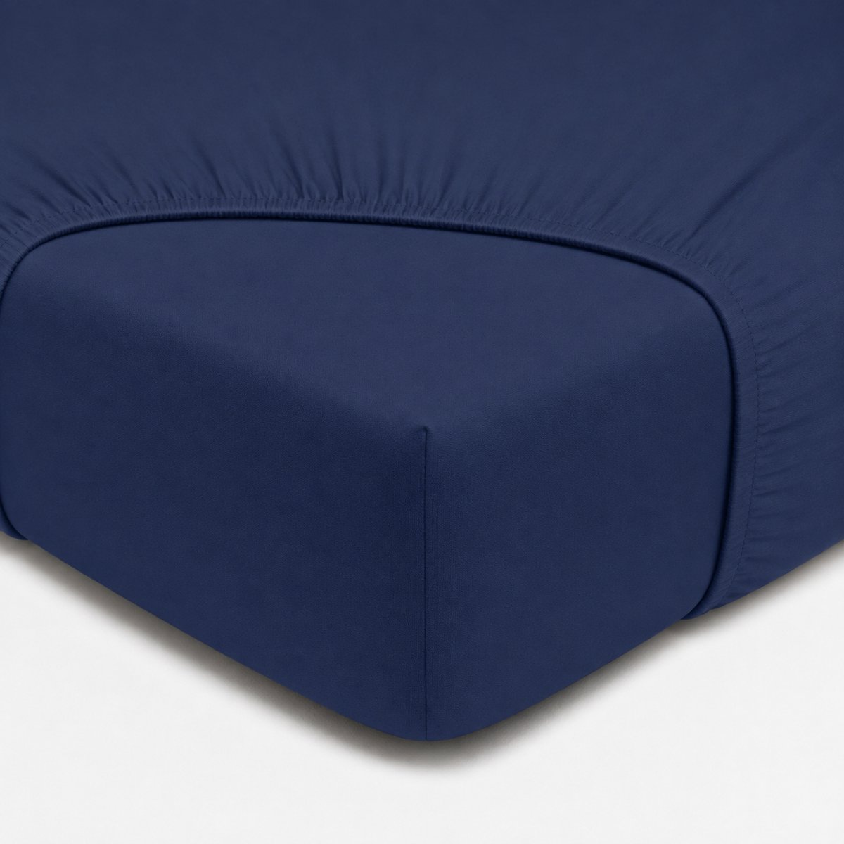 Hoeslaken, 100% Renforcé Katoen, 160x200 cm, Blauw, Zacht & Ademend, Elastische Hoeken tot 30 cm, Katoenen Hoeslaken, Perfecte Pasvorm, De Linde Home