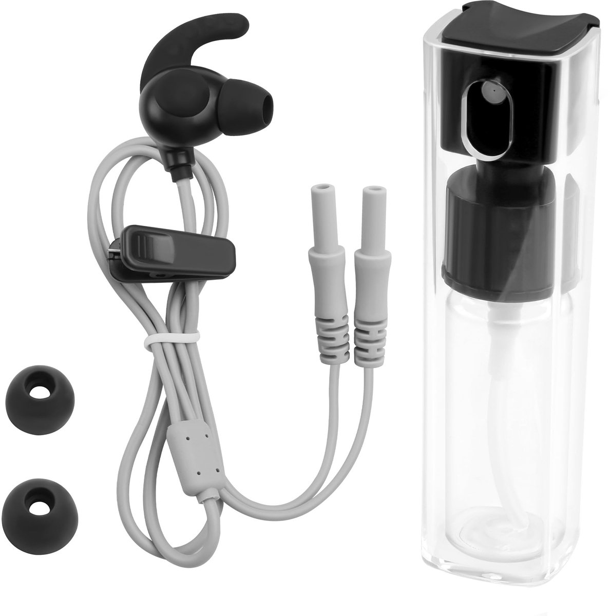 TIENFOKOTA Vagus Nerve Stimulatie Oordopje naar 2.0mm Vrouwelijke Pin Connector met Spray Fles en 2 Vervangbare - ShopVlot