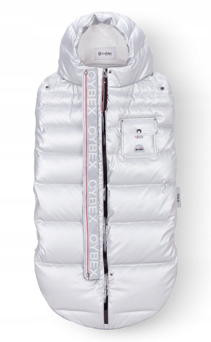 Cybex Winter Voetenzak Platinum Arctic Silver - Luxe winterzak voor kinderwagen