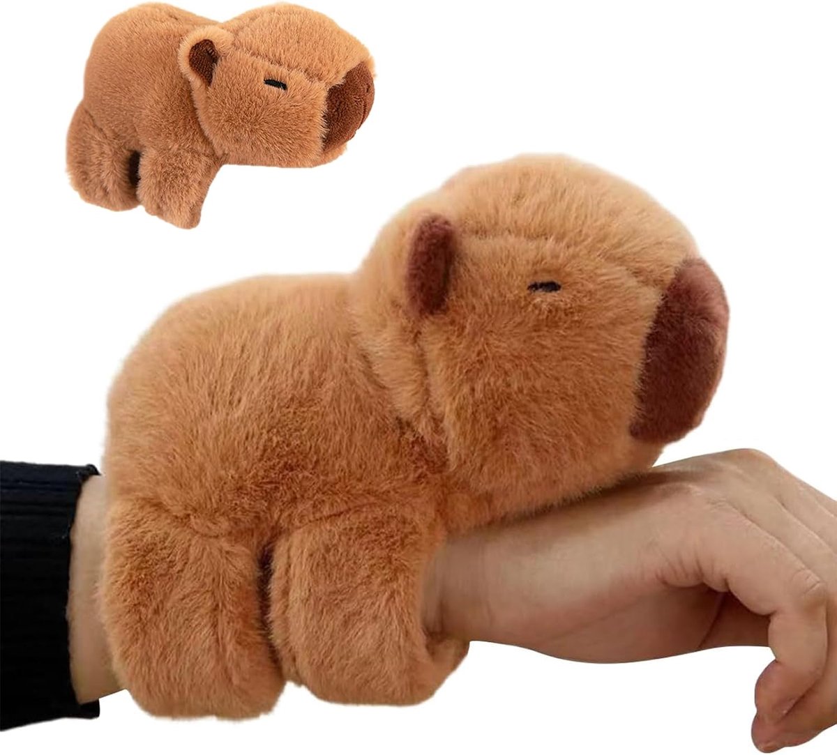 Pluche armbanden, slap voor kinderen, bruin pluche dier, pluche knuffeldier, slaparmbanden, pluche meisje voor Kerstmis, verjaardagsfeesten, 19 cm