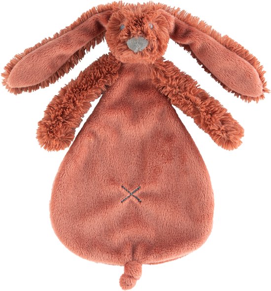 Happy Horse Konijn Richie Knuffeldoekje - Roestbruin - Baby cadeau van Happy Horse — afbeelding 2