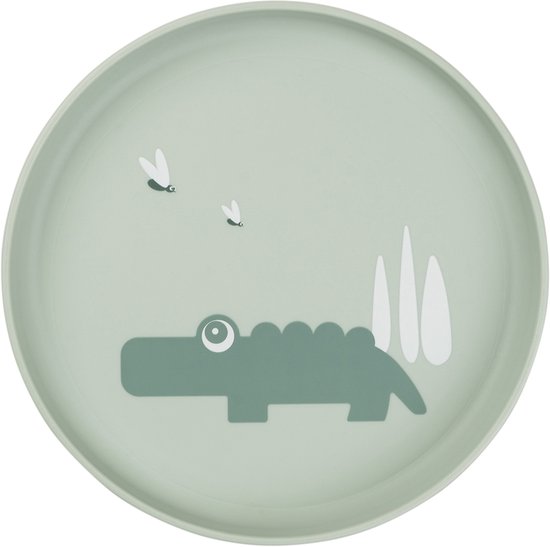 Done By Deer Foodie Plate Croco Green van Done by Deer — afbeelding 2