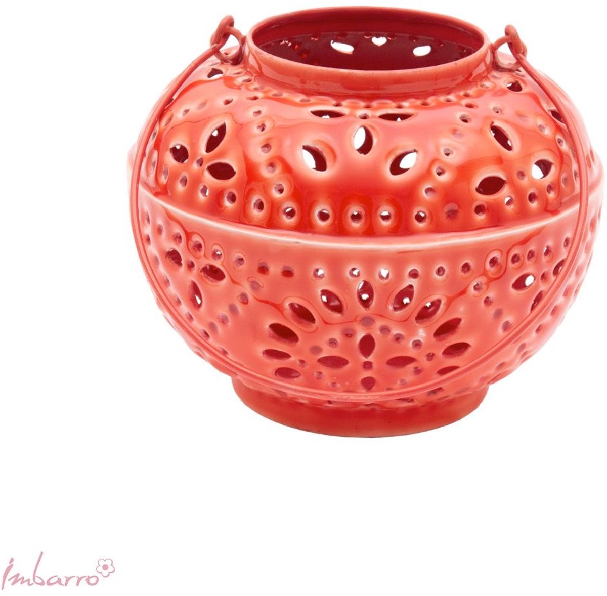 Imbarro Home & Fashion - Windlicht Mystic Punch - Rood - 17 X 20 cm